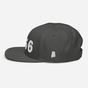 256 Area Code Snapback Hat