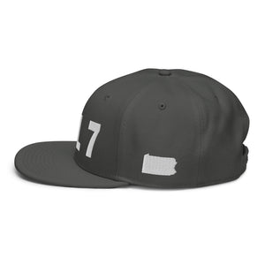 717 Area Code Snapback Hat