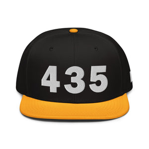 435 Area Code Snapback Hat