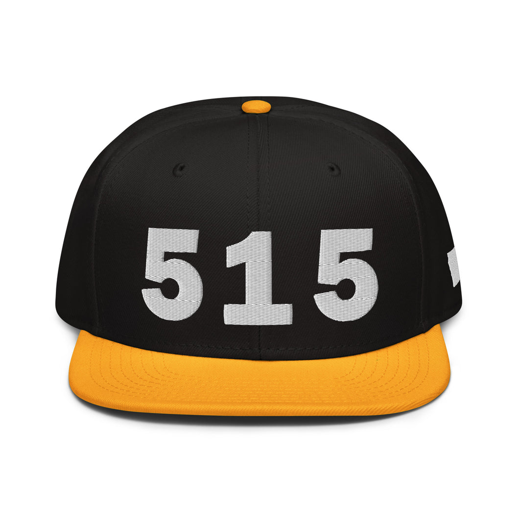 515 Area Code Snapback Hat