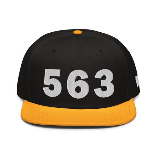 563 Area Code Snapback Hat