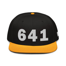 Load image into Gallery viewer, 641 Area Code Snapback Hat