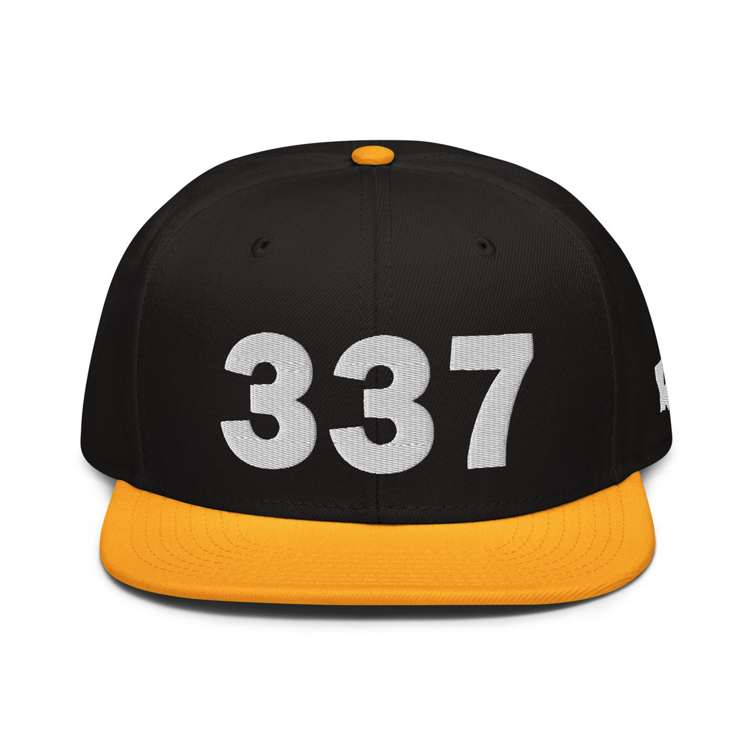 337 Area Code Snapback Hat