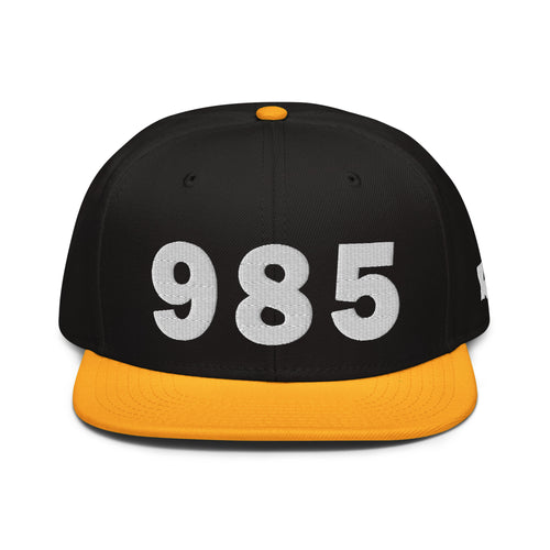 985 Area Code Snapback Hat