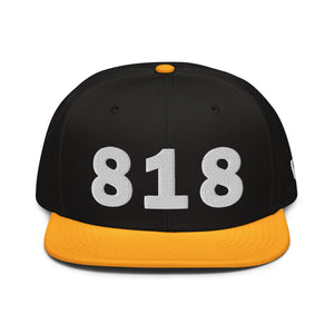 818 Area Code Snapback Hat