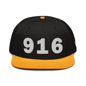 916 Area Code Snapback Hat