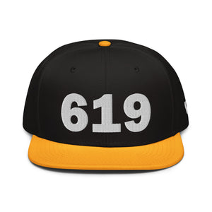 619 Area Code Snapback Hat