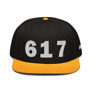 617 Area Code Snapback Hat