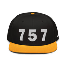 Load image into Gallery viewer, 757 Area Code Snapback Hat