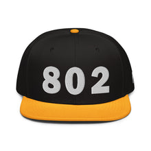 Load image into Gallery viewer, 802 Area Code Snapback Hat