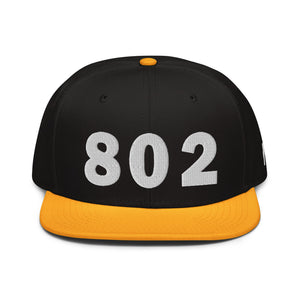 802 Area Code Snapback Hat