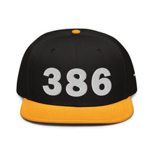 Load image into Gallery viewer, 386 Area Code Snapback Hat