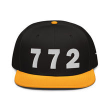 Load image into Gallery viewer, 772 Area Code Snapback Hat