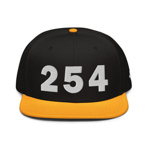 254 Area Code Snapback Hat