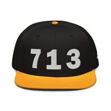 Load image into Gallery viewer, 713 Area Code Snapback Hat