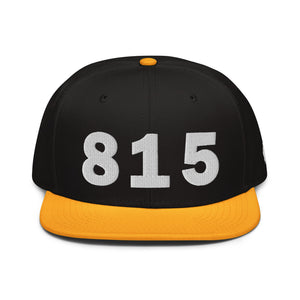 815 Area Code Snapback Hat