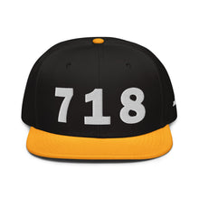 Load image into Gallery viewer, 718 Area Code Snapback Hat