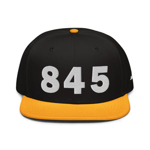 845 Area Code Snapback Hat