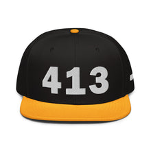 Load image into Gallery viewer, 413 Area Code Snapback Hat