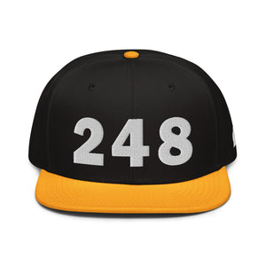 248 Area Code Snapback Hat