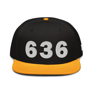 636 Area Code Snapback Hat