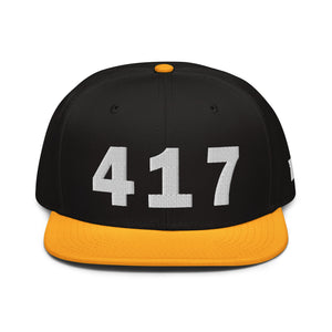 417 Area Code Snapback Hat