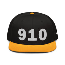 Load image into Gallery viewer, 910 Area Code Snapback Hat