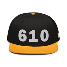 Load image into Gallery viewer, 610 Area Code Snapback Hat