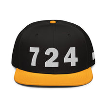 Load image into Gallery viewer, 724 Area Code Snapback Hat