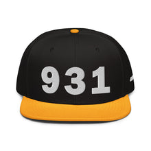 Load image into Gallery viewer, 931 Area Code Snapback Hat