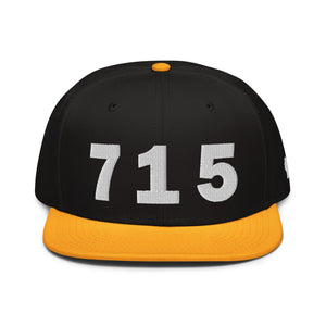 715 Area Code Snapback Hat