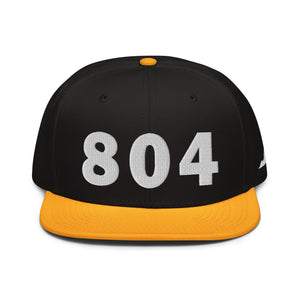 804 Area Code Snapback Hat