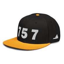 Load image into Gallery viewer, 757 Area Code Snapback Hat