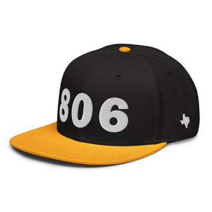 806 Area Code Snapback Hat