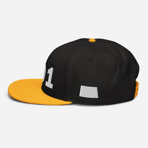 701 Area Code Snapback Hat