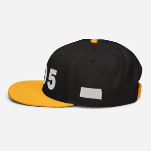 605 Area Code Snapback Hat