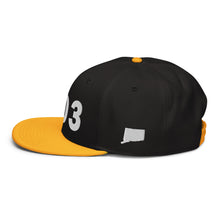 Load image into Gallery viewer, 203 Area Code Snapback Hat