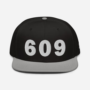 609 Area Code Snapback Hat