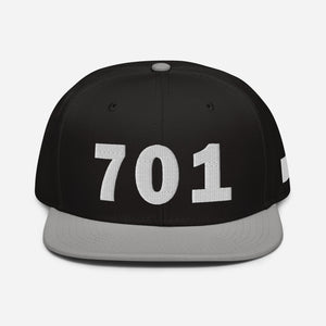 701 Area Code Snapback Hat