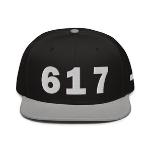 617 Area Code Snapback Hat