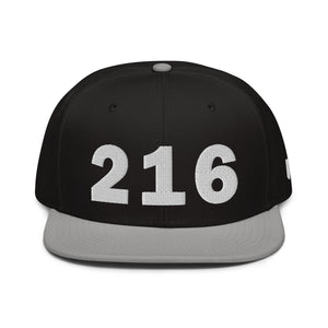 216 Area Code Snapback Hat