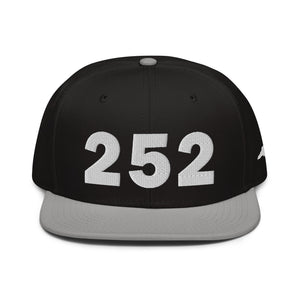 252 Area Code Snapback Hat