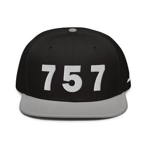 757 Area Code Snapback Hat