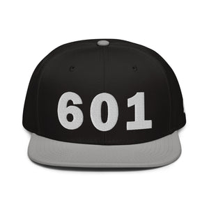 601 Area Code Snapback Hat