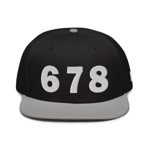 678 Area Code Snapback Hat