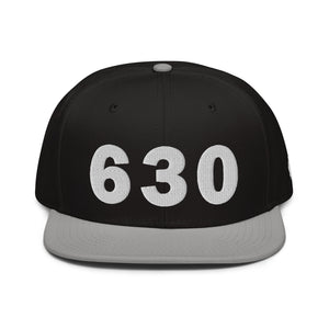 630 Area Code Snapback Hat