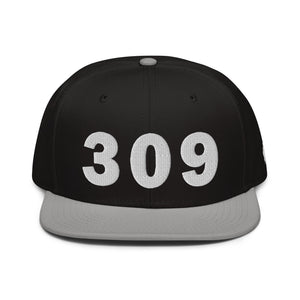 309 Area Code Snapback Hat