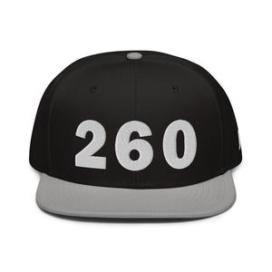 260 Area Code Snapback Hat