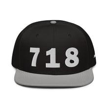 Load image into Gallery viewer, 718 Area Code Snapback Hat