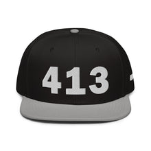 Load image into Gallery viewer, 413 Area Code Snapback Hat